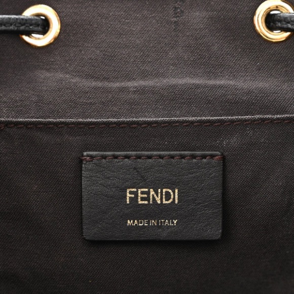 Vitello Cruise F is Fendi Drawstring Backpack Black main image 6
